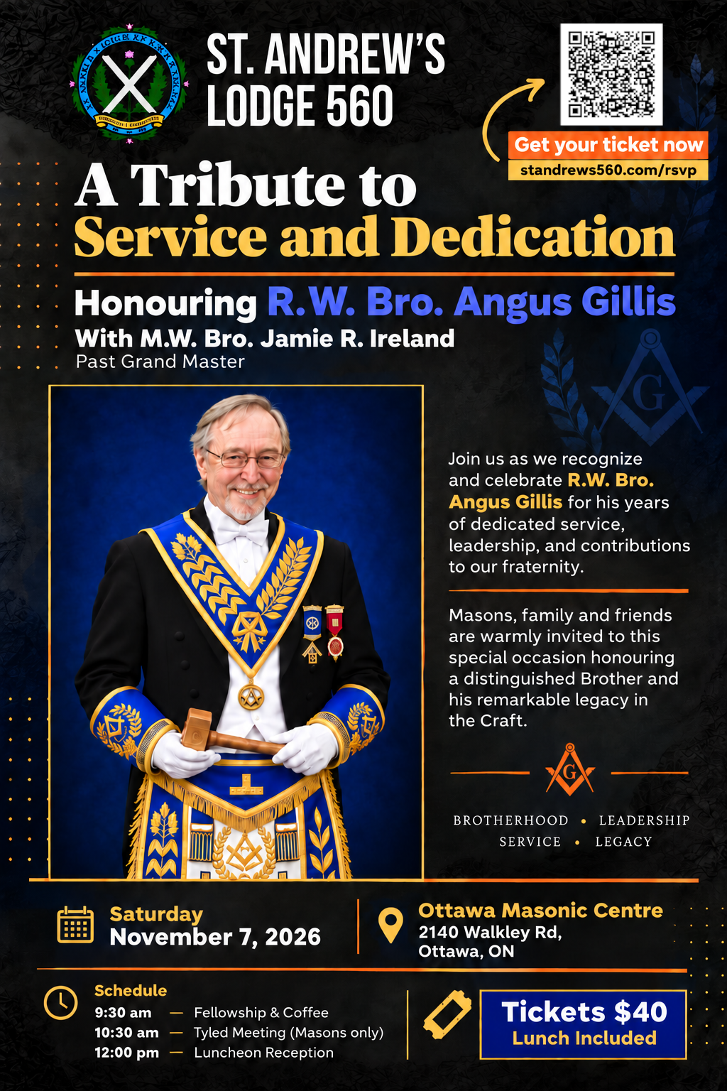 A Tribute to  Service and Leadership